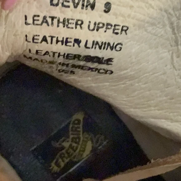 Freebird by Steven “Devin” Lace-Up Leather Ankle Boots Distressed Taupe Chic - Picture 7 of 12